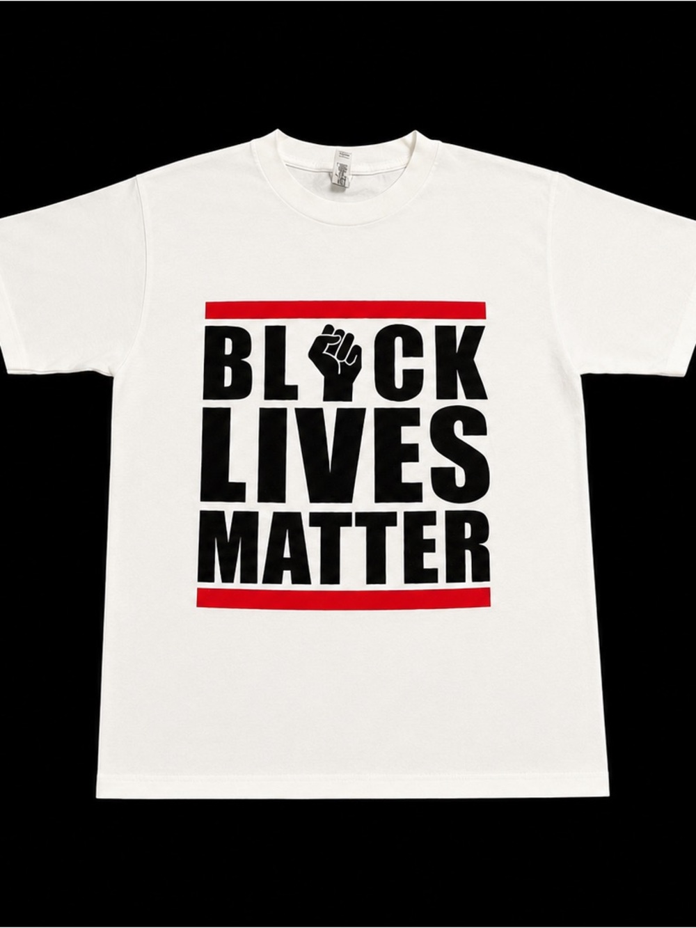Alstyle Black Lives Matter BLM Raised Fist Graphic Tee Size M